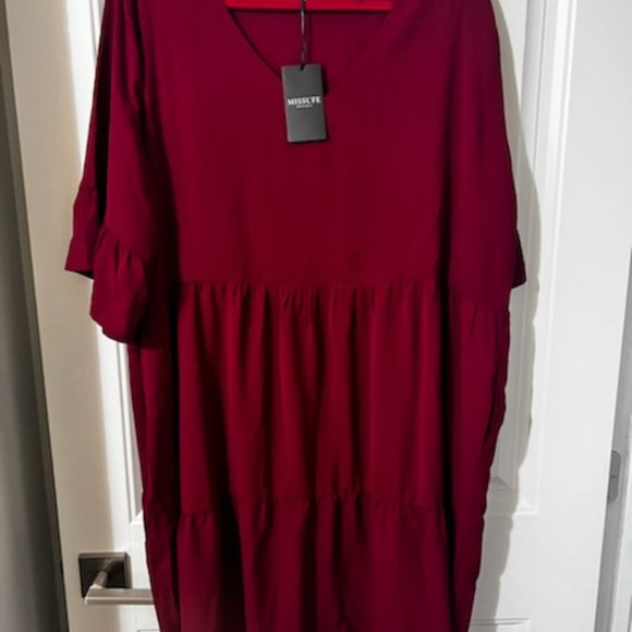NWT - Amazon - Burgundy Dress - Size 2xl - Never Worn!! - Picture 6 of 7